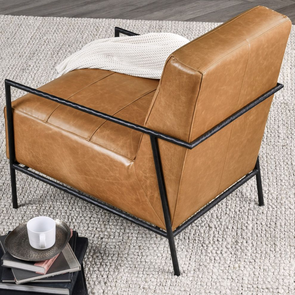 Camden Accent Chair Sahara by Kosas Home   Industrial   Armchairs And Accent Chairs   by Kosas  Houzz