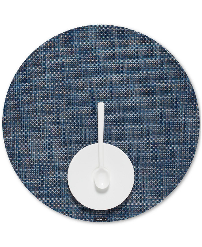 Chilewich Basketweave Woven Vinyl Round Placemat