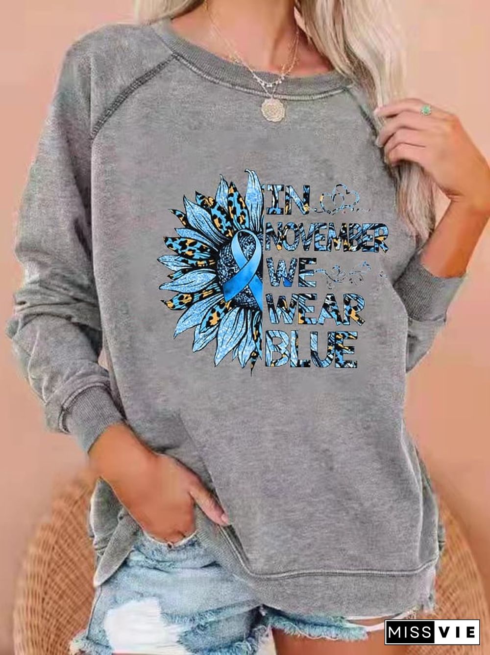 Women's Diabetes Awareness Casual Sweatshirt