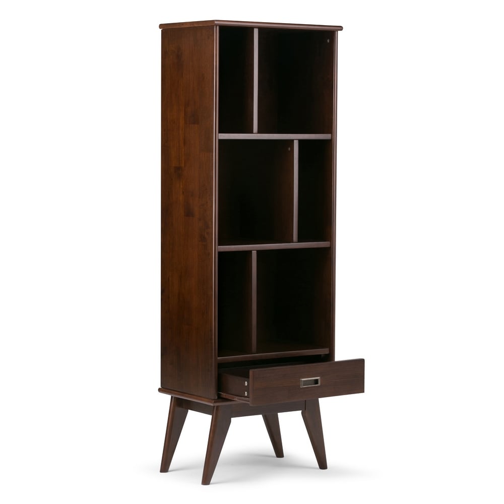 WYNDENHALL Tierney SOLID HARDWOOD 64 inch x 22 inch Mid Century Modern Bookcase and Storage Unit   22\