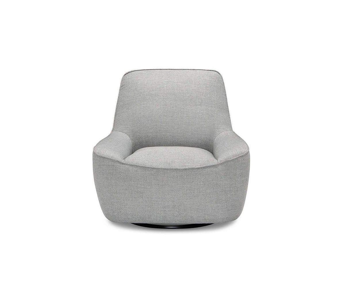 Rost Swivel Chair - Light Grey/Blue