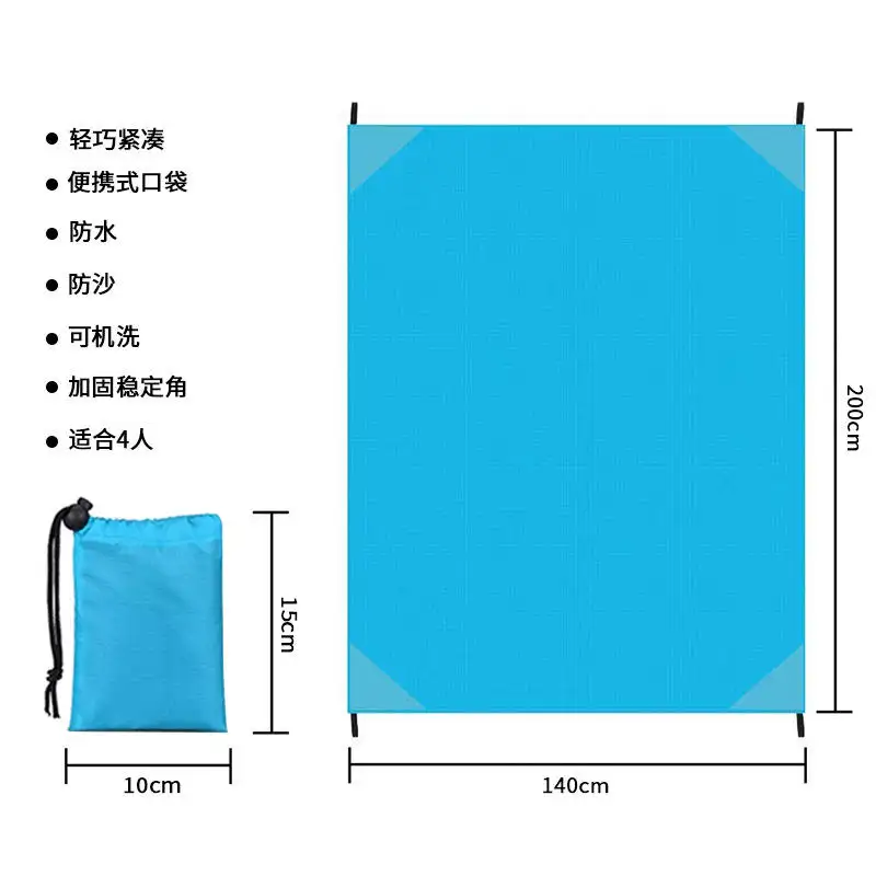 Beach Blanket Waterproof Sand proof  Picnic Blankets Waterproof Foldable  Travel Picnic Blanket for Hiking