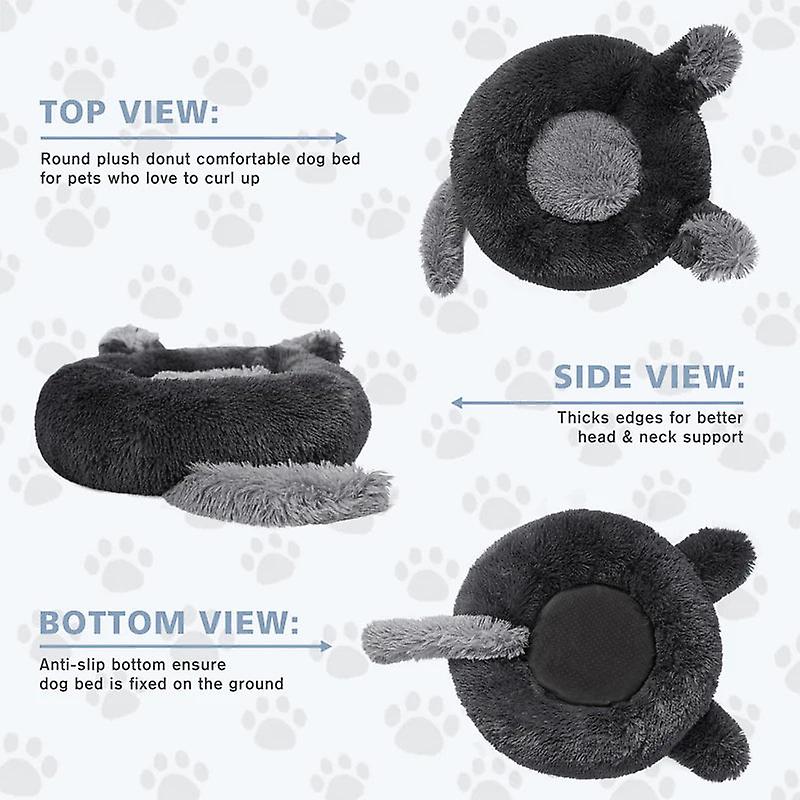 Anti anxiety fluffy plush dog bed