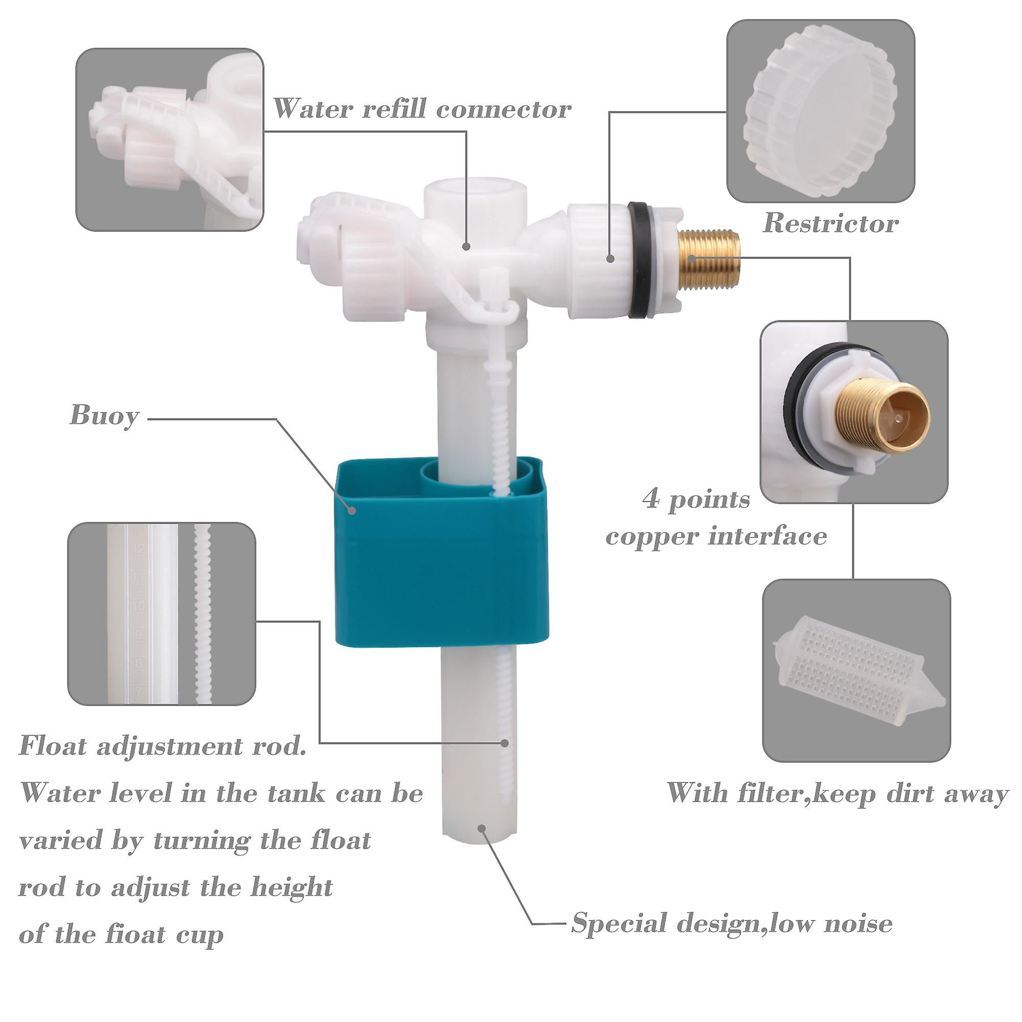 Toilet Cistern Side Entry Inlet Fill Valve