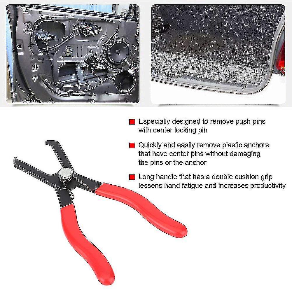 Push Pin Pliers， 30 Degree Push Pin Remover Tool Pliers For Retainer and Anchor Removal