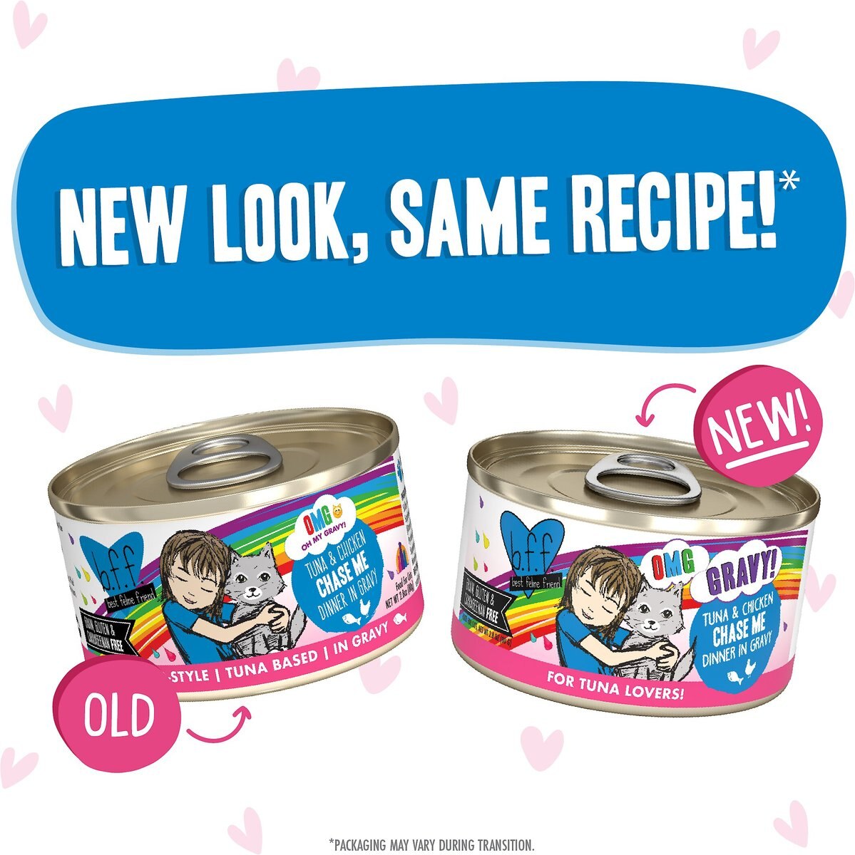 BFF OMG Chase Me! Tuna and Chicken Flavor Wet Canned Cat Food