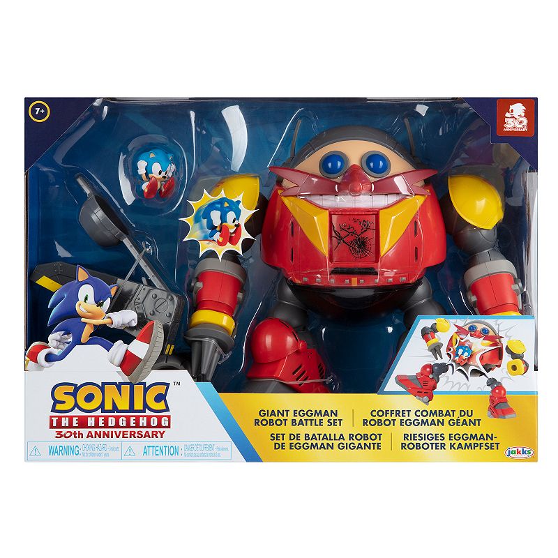 Jakks Sonic The Hedgehog 30th Anniversary Giant Eggman Robot Battle Set