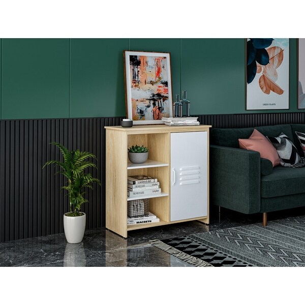 storage cabinet， Free Standing Entryway Cupboard Space saver Cabinet， Home Small Spaces 1 Door Accent Cabinet