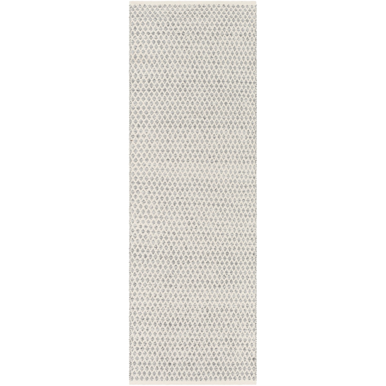 Azalea Hand Woven Indoor/Outdoor Rug in Medium Gray, White, Ink