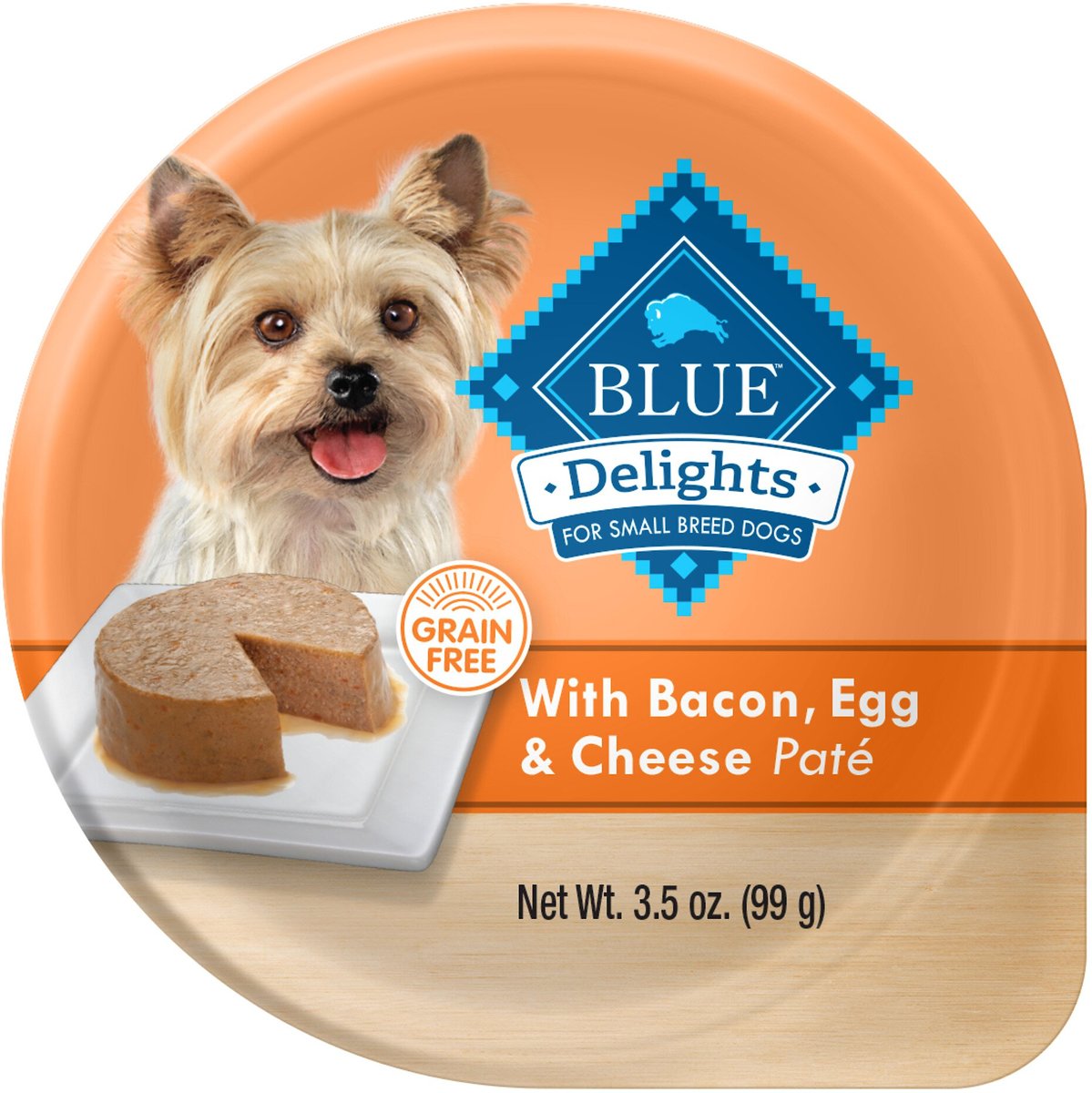 Blue Buffalo Divine Delights Bacon， Egg and Cheese Pate Dog Food Trays