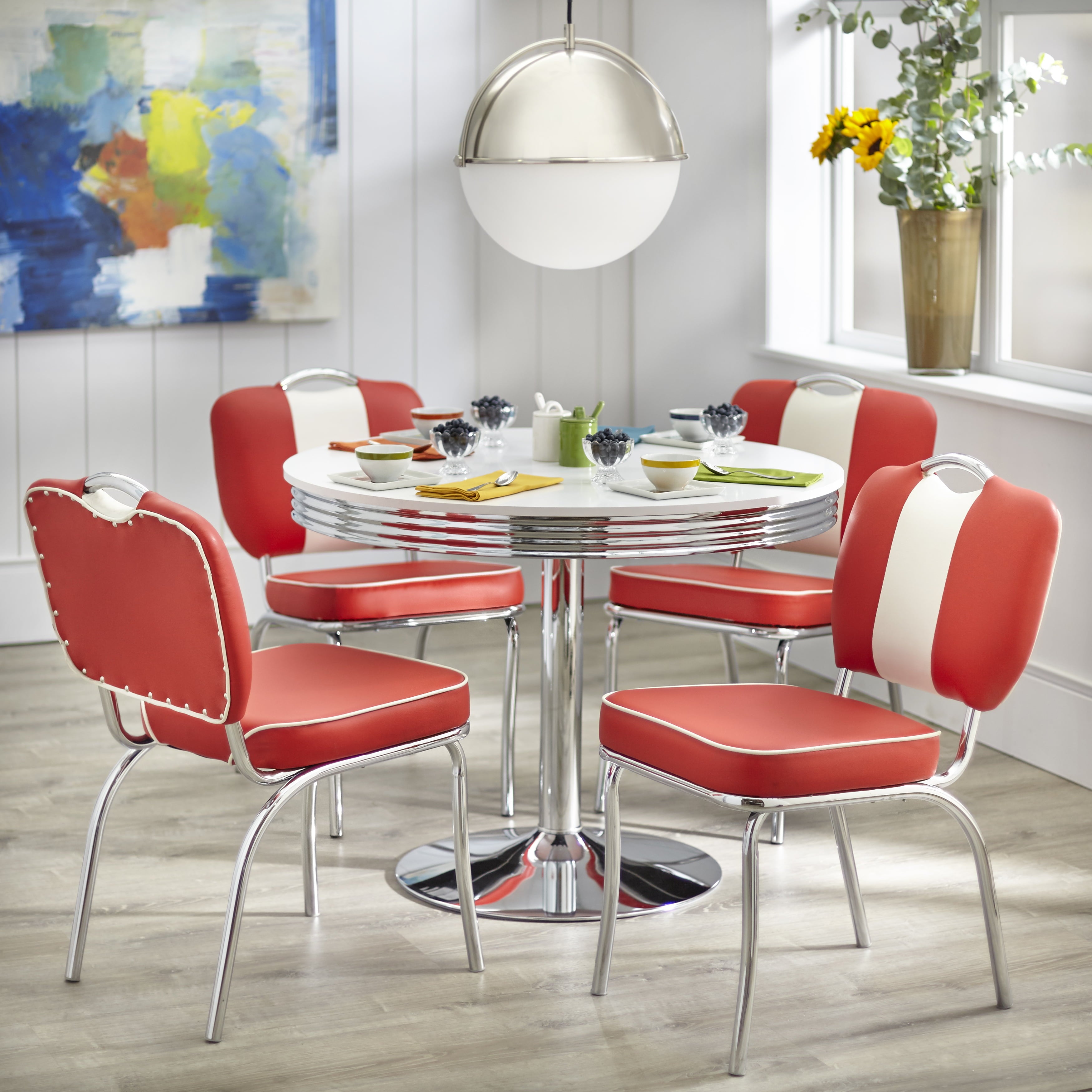 Raleigh Retro Dining Chairs， Multiple Colors