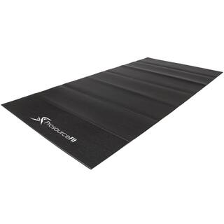 PROSOURCEFIT Treadmill Mat 532 in. x 36 in. x 84 in. Black Heavy-Duty Fitness Exercise Equipment Mat ps-1919-treadfm