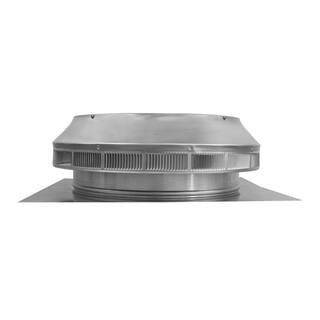 Active Ventilation 14 in. Dia Aluminum Roof Louver Exhaust Vent in Mill Finish PV-14-C1