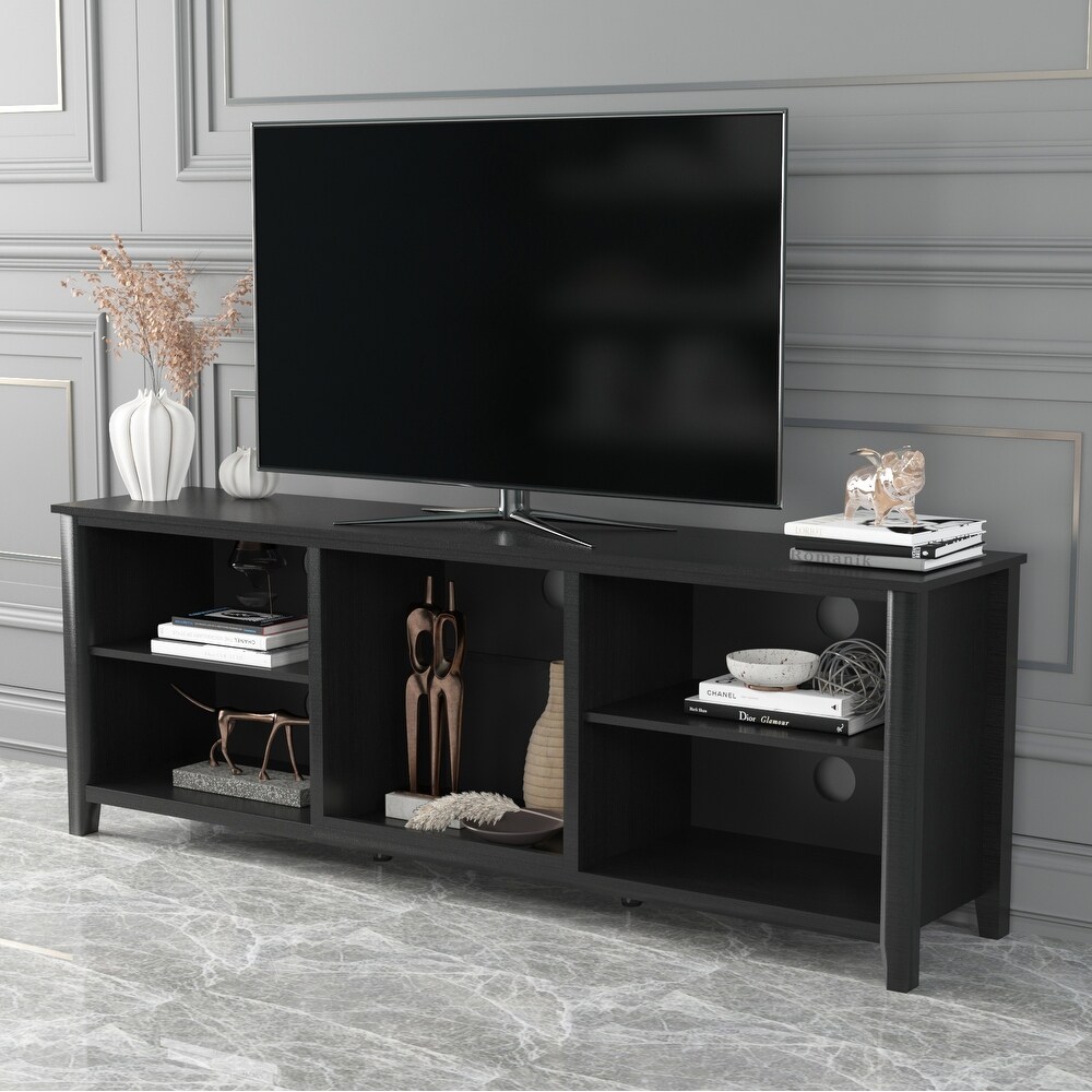 Modern Wood Entertainment Center Large Class TV Stand Cabinet  TV Console Storage Media Console/ Entryway Tables/ TV Table