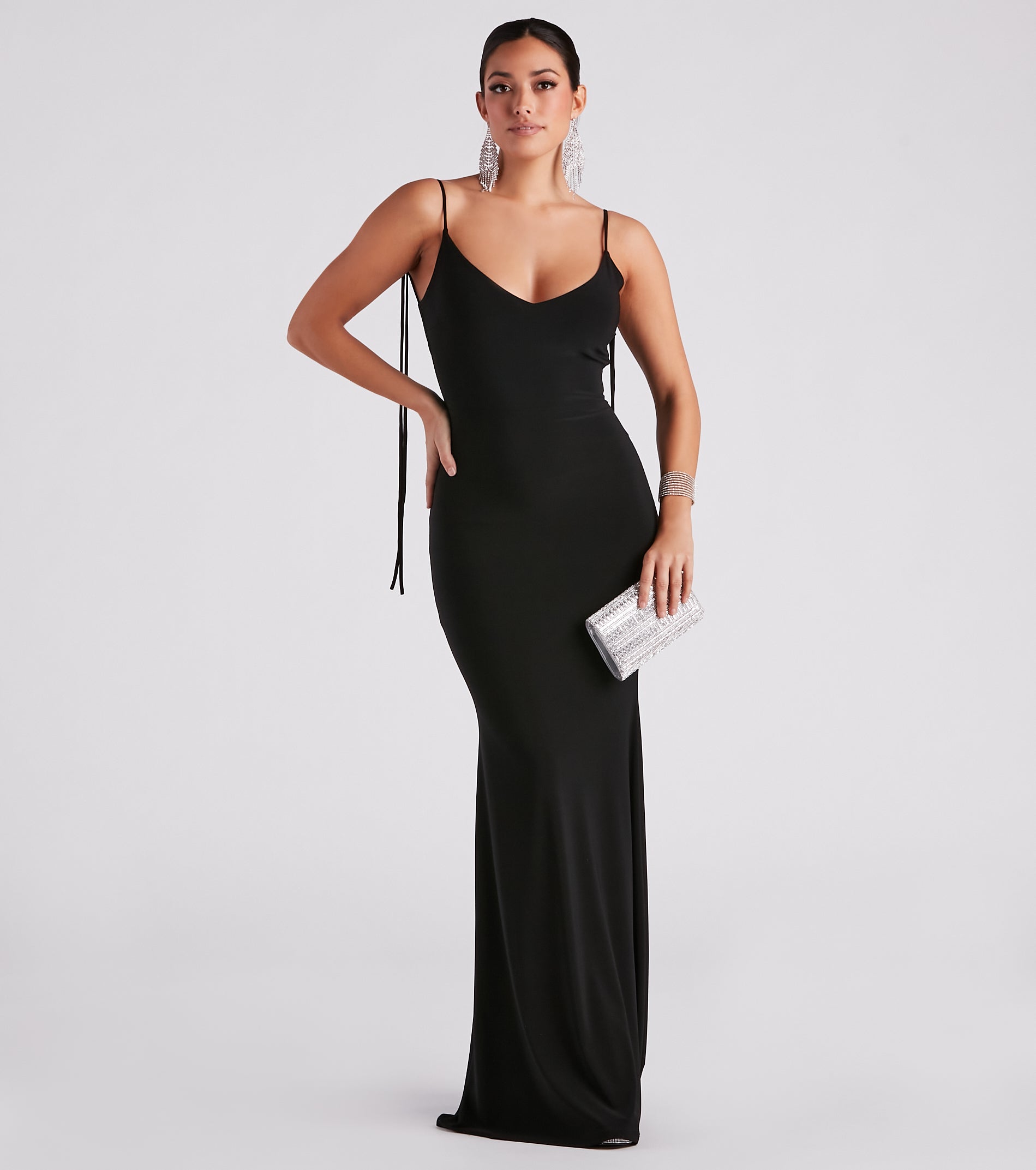 Clarence Formal Open Back Long Dress