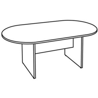 Lorell Essentials Oval Conference Table  Oval   36...