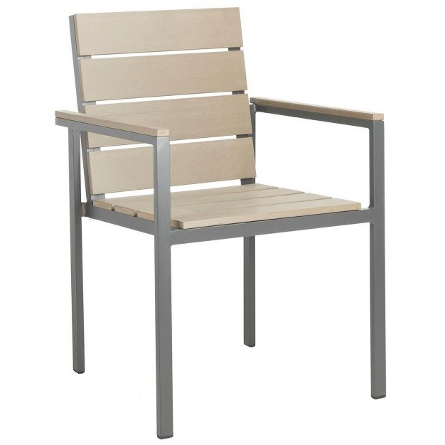 Beldan Stackable Chair set Of 2 Taupe Safavieh