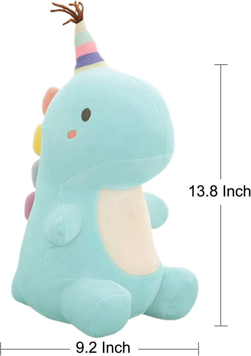 Stuffed Animal Plush Toys， Cute Dinosaur Toy， Soft Dino Plushies For Kids Plush Doll Gifts For Boys Girls (blue， 13.8 Inch)