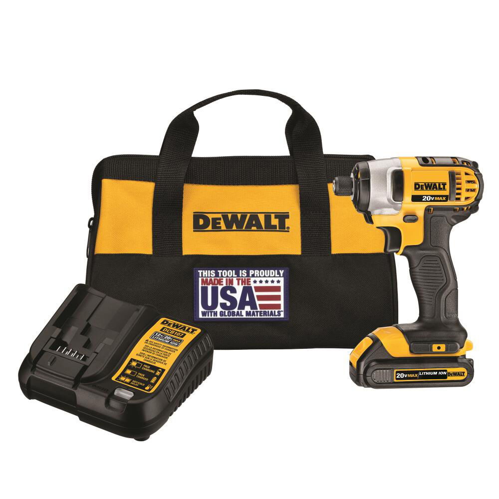 DEWALT 20 V MAX 1/4 In. Impact Driver Kit DCF885C1 from DEWALT