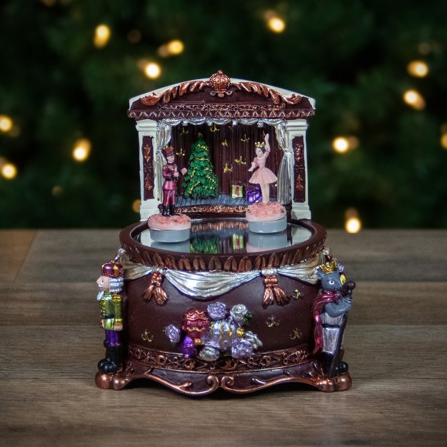 Dancing Nutcracker And Ballerina Christmas Music Box