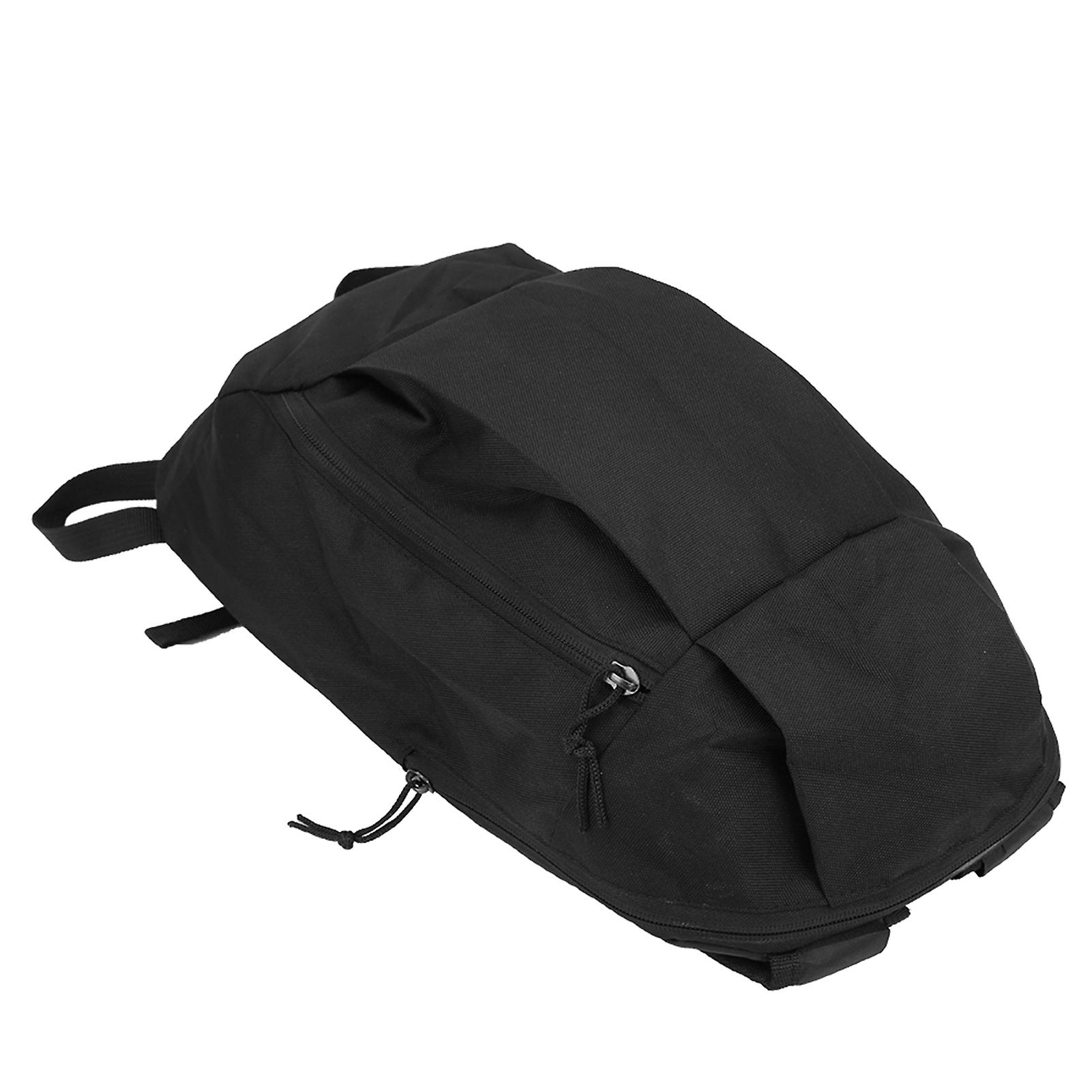 Men Women Neutral General Backpack Canvas Lightweight Sports Daily Leisure Shoulders Bagblack