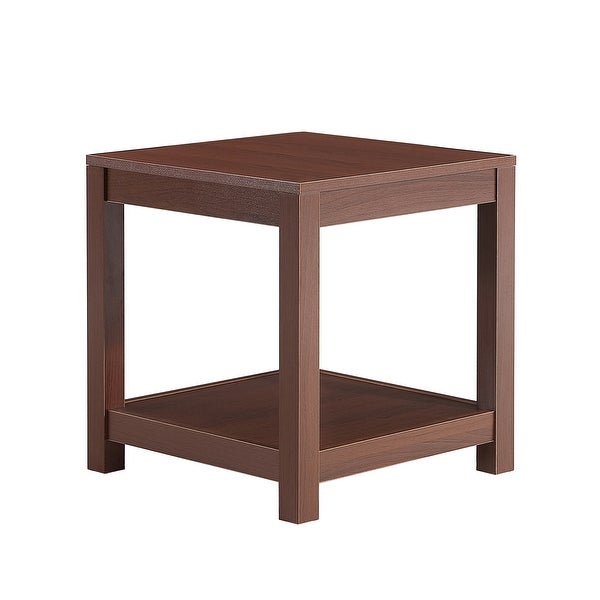 Side Table， 2 Tier Small Space End Table， Modern Night Stand， Sofa table， Side Table with Storage Shelve