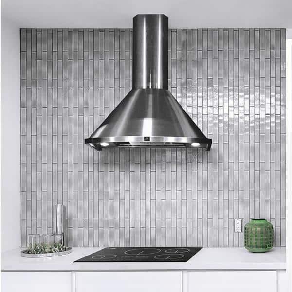 Forno Campobasso 30 in Convertible Wall Mount Range Hood in Stainless