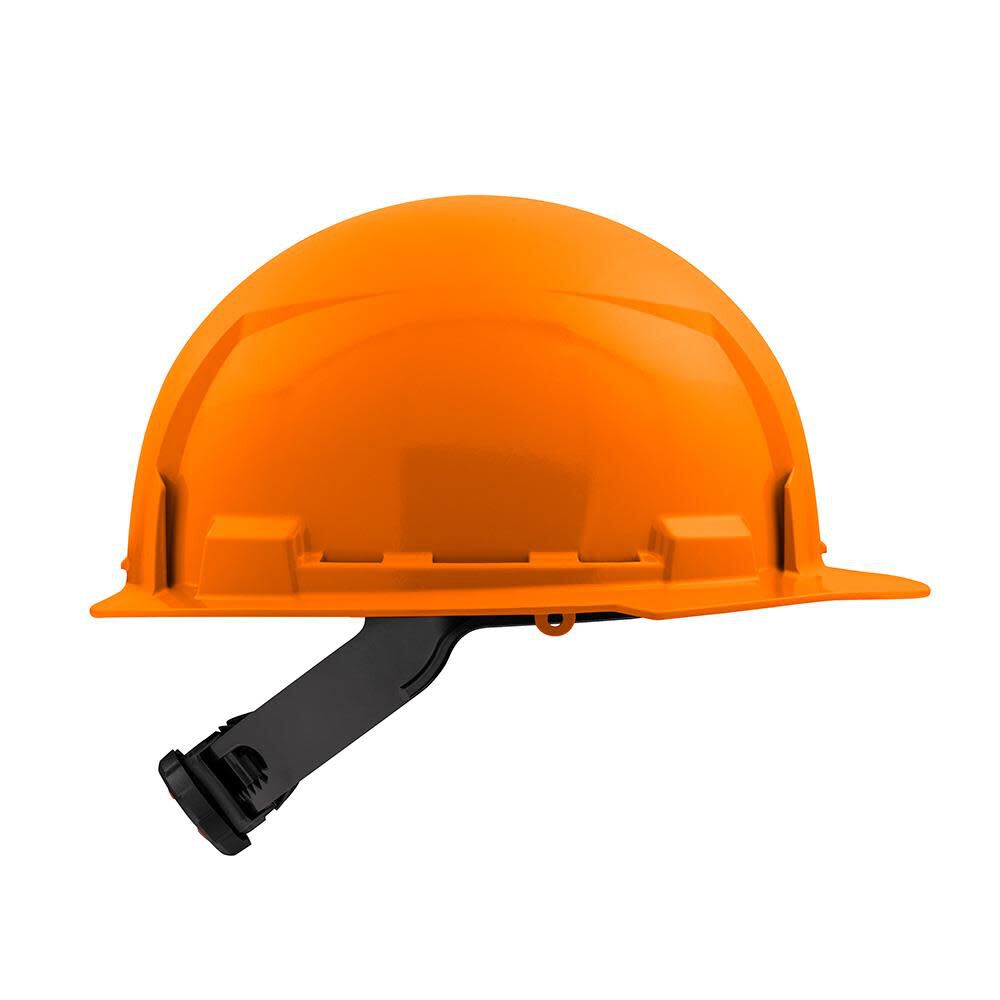 Milwaukee Orange Front Brim Hard Hat with 4pt Ratcheting Suspension Type 1 Class E 48-73-1112 from Milwaukee