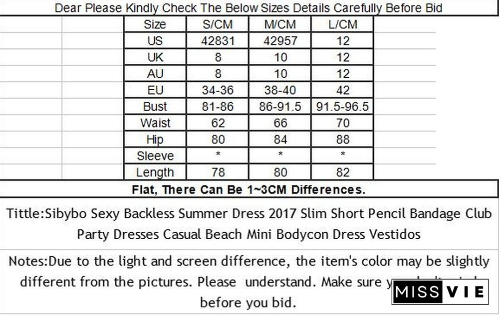 Women Sexy Backless Summer Dress Slim Short Pencil Bandage Club Party Dresses Beach Mini Bodycon Dress Vestidos