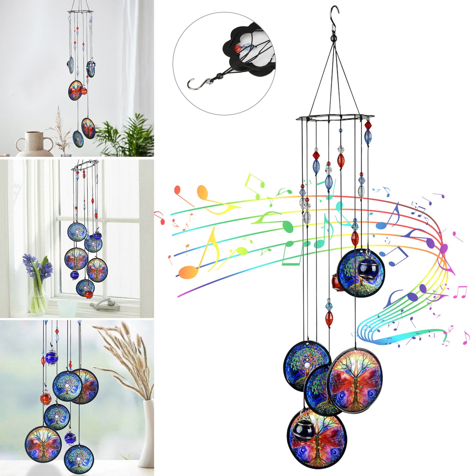 Wind Chimes Outdoor， EEEkit 17