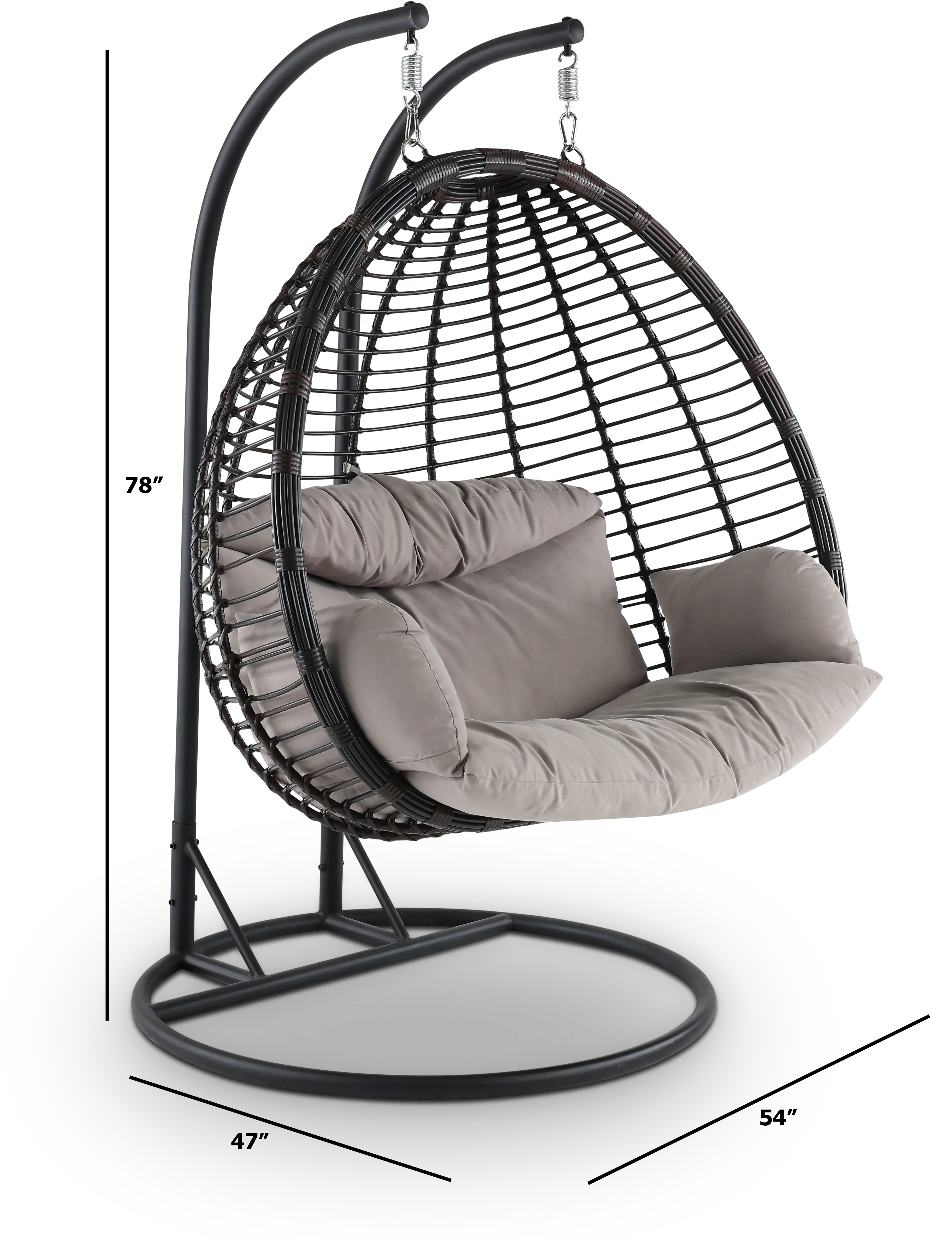 Modern Double Hanging Basket Chair