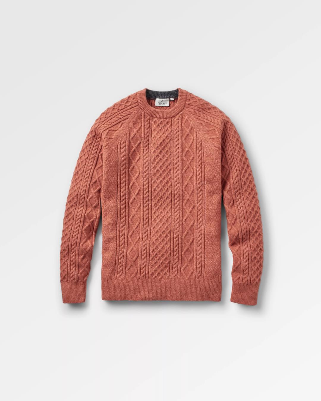 Sandbar Cable Knitted Jumper - Baked Clay