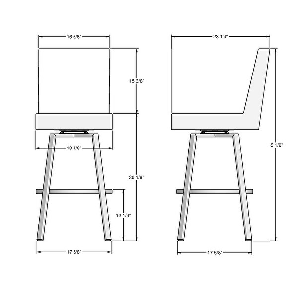 Amisco Hartman Swivel Counter and Bar Stool