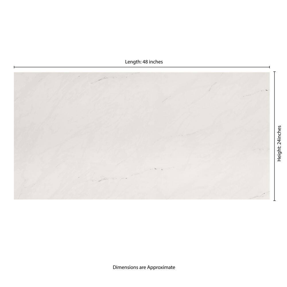 MSI Aria Ice 24 in. x 24 in. Polished Porcelain Floor and Wall Tile (16 sq. ft.  case) NARIICE2424P