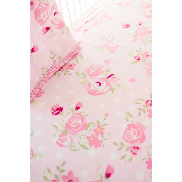 Crib Bedding Set My Baby Sam White Pink