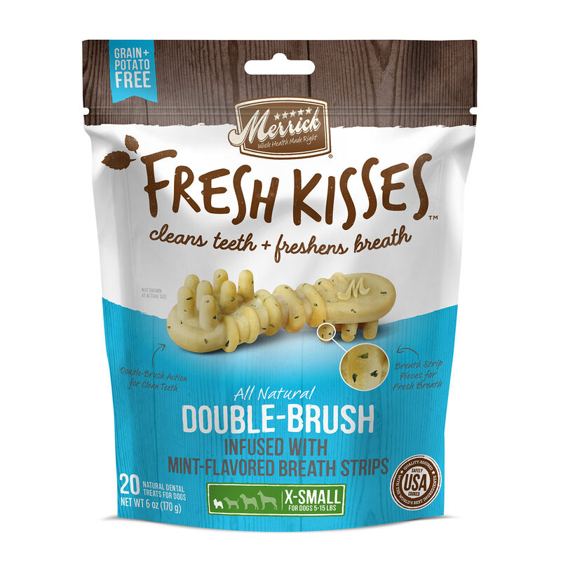 Fresh Kisses Mint Strips X-Small Dog Treats 24oz