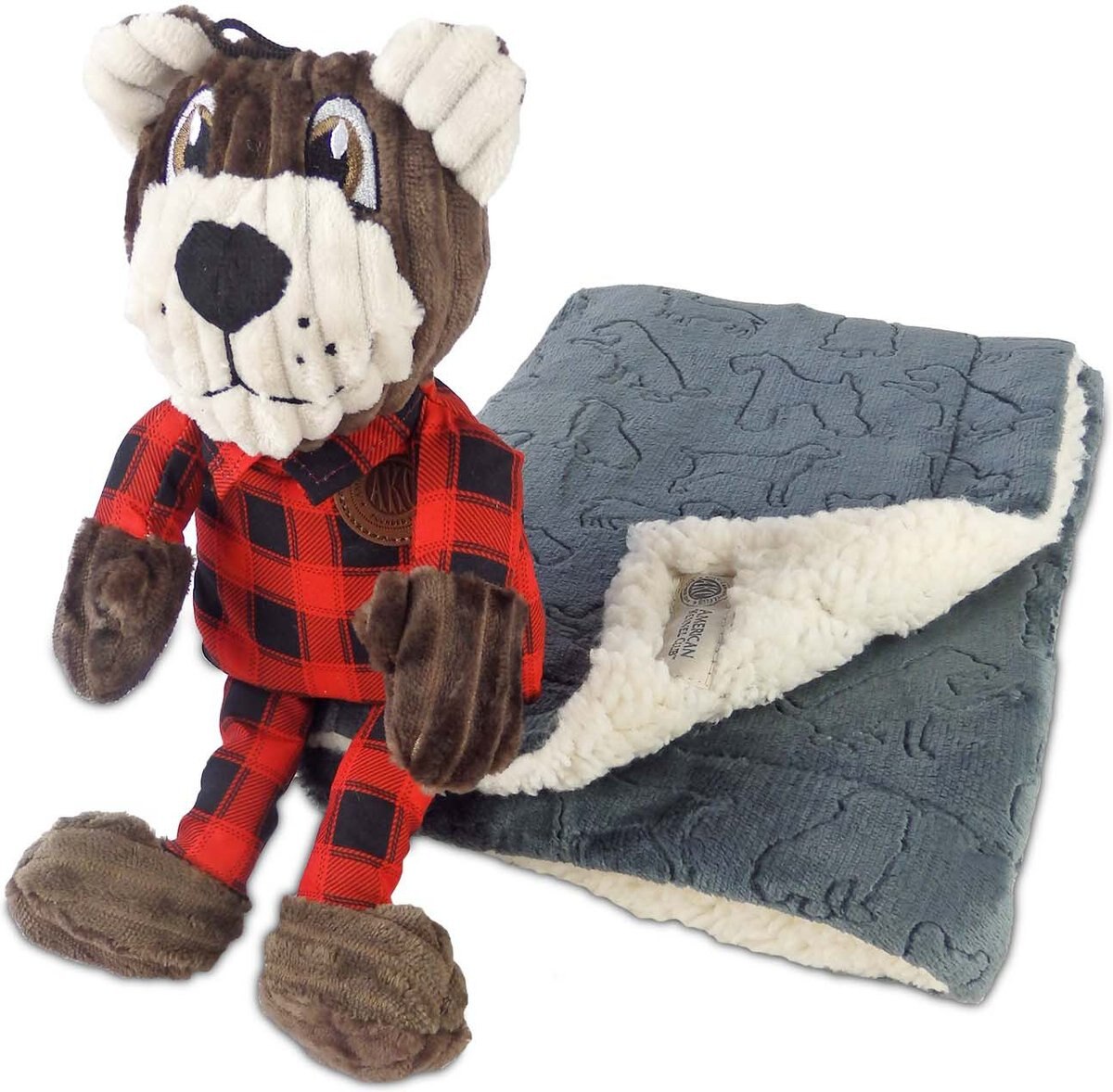 American Kennel Club Dog Blanket and Plush Bear Set