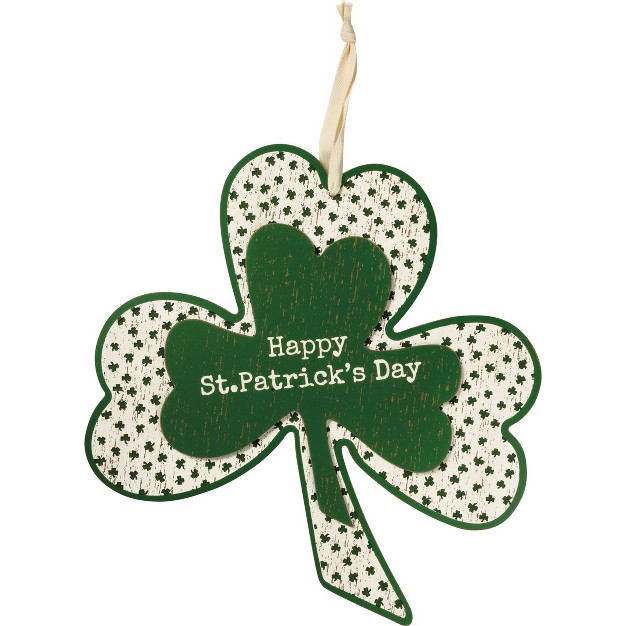 Primitives By Kathy Happy St Patrick x27 s Day Hanging Wall Decor