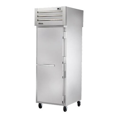 True STA1RPT-1S-1S Spec Series Pass-Thru Refrigerator - One Front/One Back Solid Door， 22 Cu. Ft.， Right Hinged