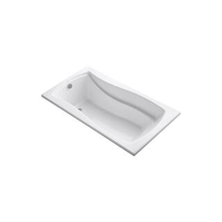 KOHLER Mariposa 66 in. x 36 in. Rectangular Soaking Bathtub with Reversible Drain in White K-1229-0