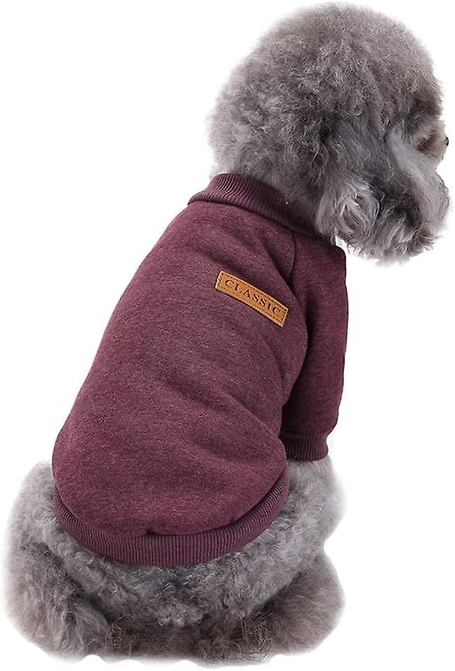 Pet Dog Clothes Dog Sweater Soft Thickening Warm Pup Dogs Shirt Winter Puppy Sweater For Dogs (brown， Xl)