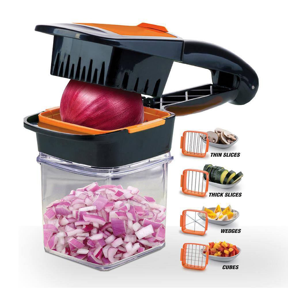As Seen on TV Nutri Chopper 5-in-1 Compact Portable Handheld Kitchen Slicer with Storage Container 2705MO-HD
