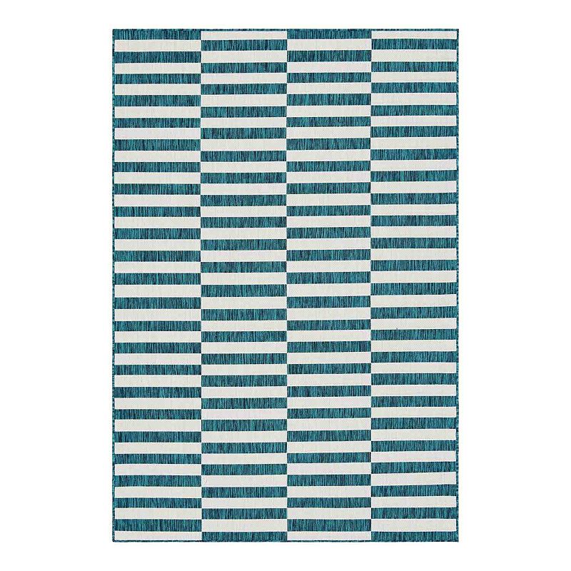 Unique Loom Outdoor Striped Rug