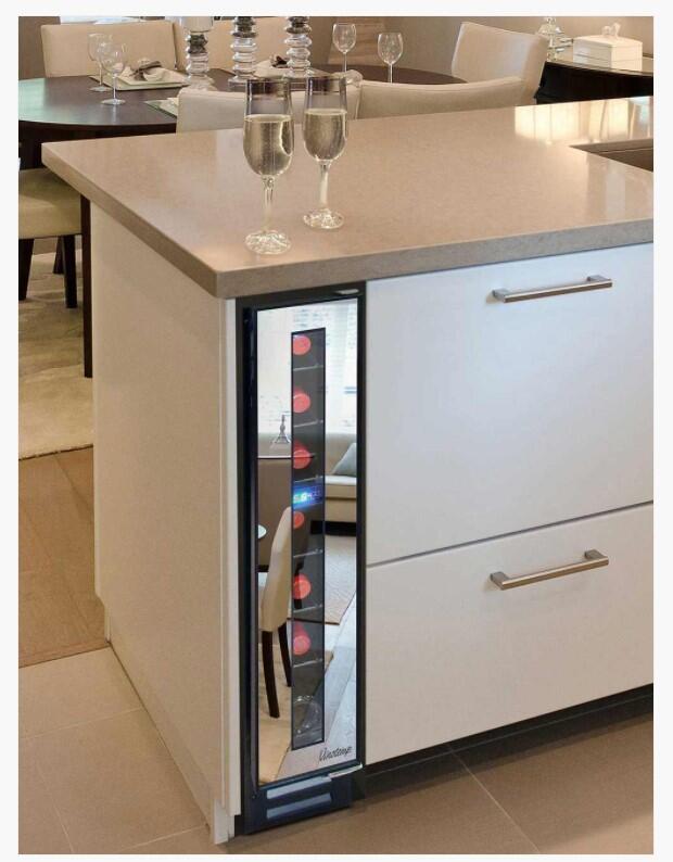 Vinotemp VT7BMSLFE 6 Inch Silver Wine Cooler