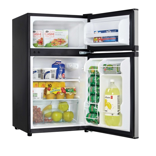 Danby Designer Dcr031b1bsldd 3 1 Cu Ft 2 door Compact Fridge In Stainless Steel