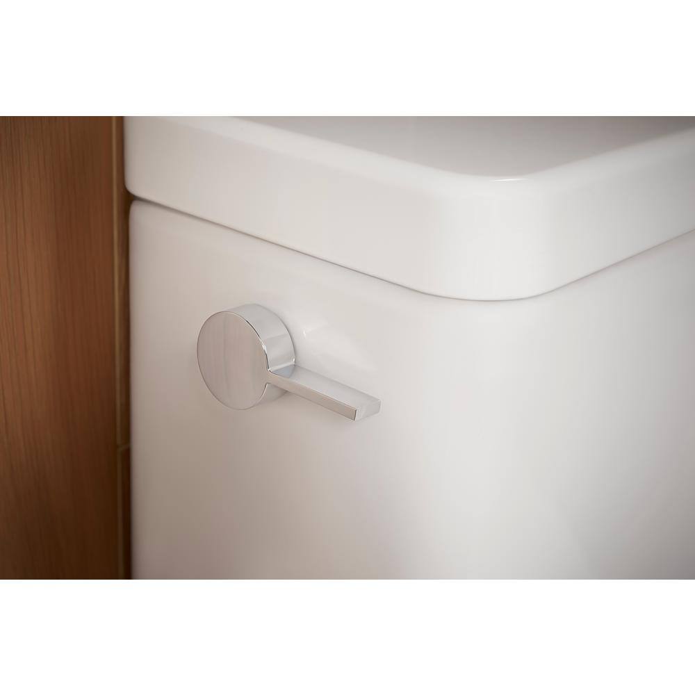 KOHLER Reach 16.5 in. H 1-piece 1.28 GPF Single Flush Elongated Toilet in White (Seat Included) K-78080-0