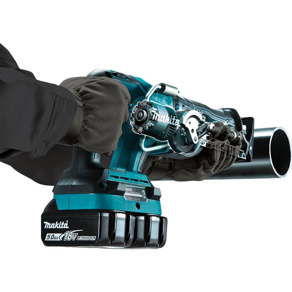 Makita 18V X2 LXT Lithium-Ion (36V) Brushless Cordless Reciprocating Saw Kit (5.0Ah) with 2 Batteries 5.0Ah and Charger XRJ06PT