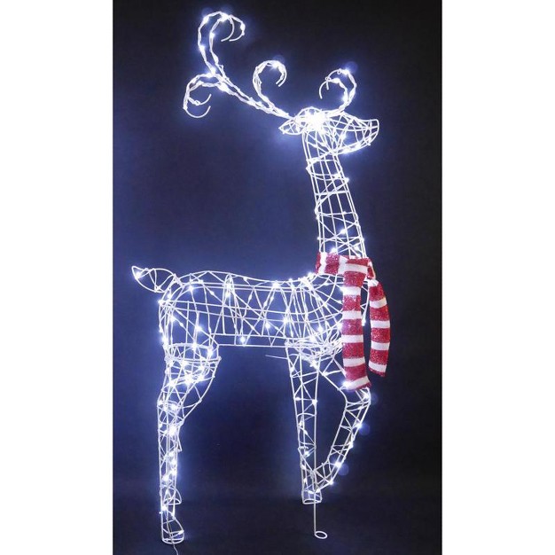 Celebrations Led Cool White 50 In Ornate Wire Buck Yard Decor