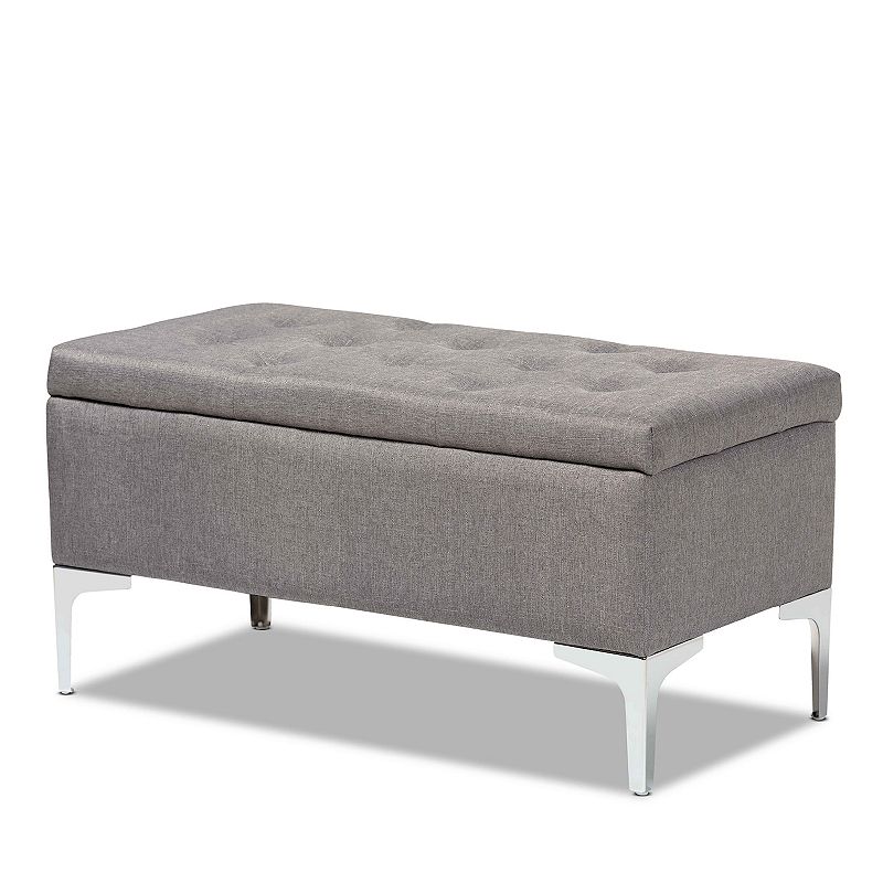 Baxton Studio Mabel Ottoman