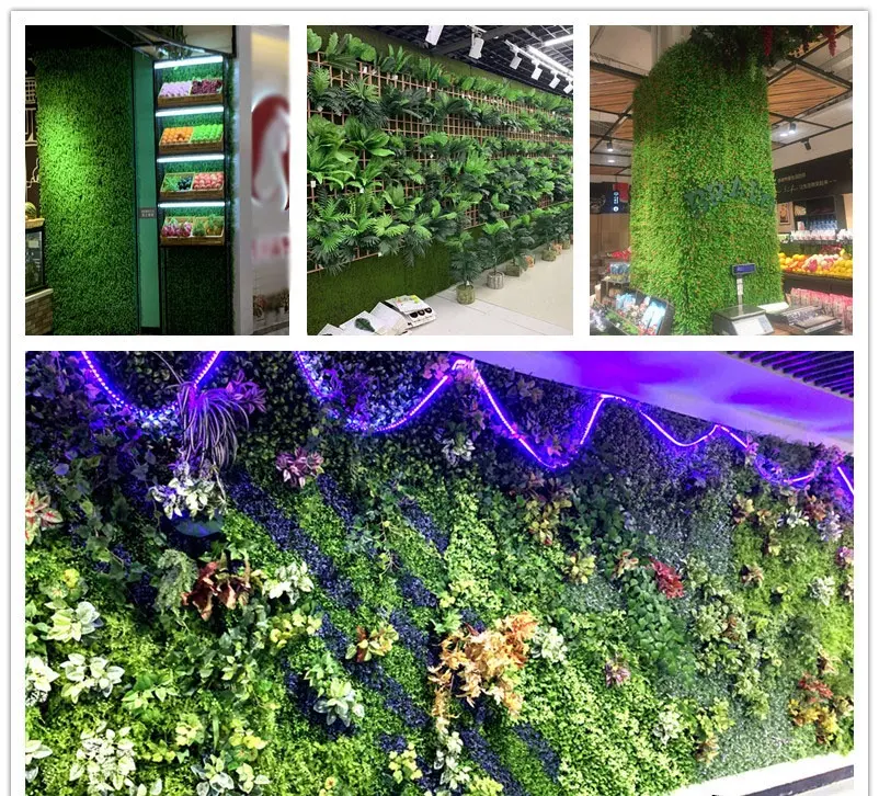 Artificial simulation plants for home wedding wall decoration Milan lawn indoor plastic simulation grass outdoor green wall